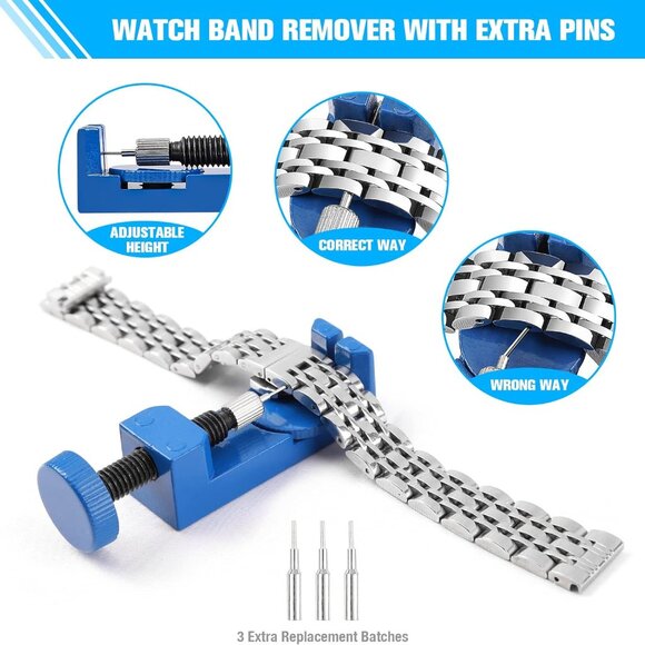 Watch Repair Kit, BYNIIUR Watch Battery Replacement Tool Kit - Picture 5 of 7